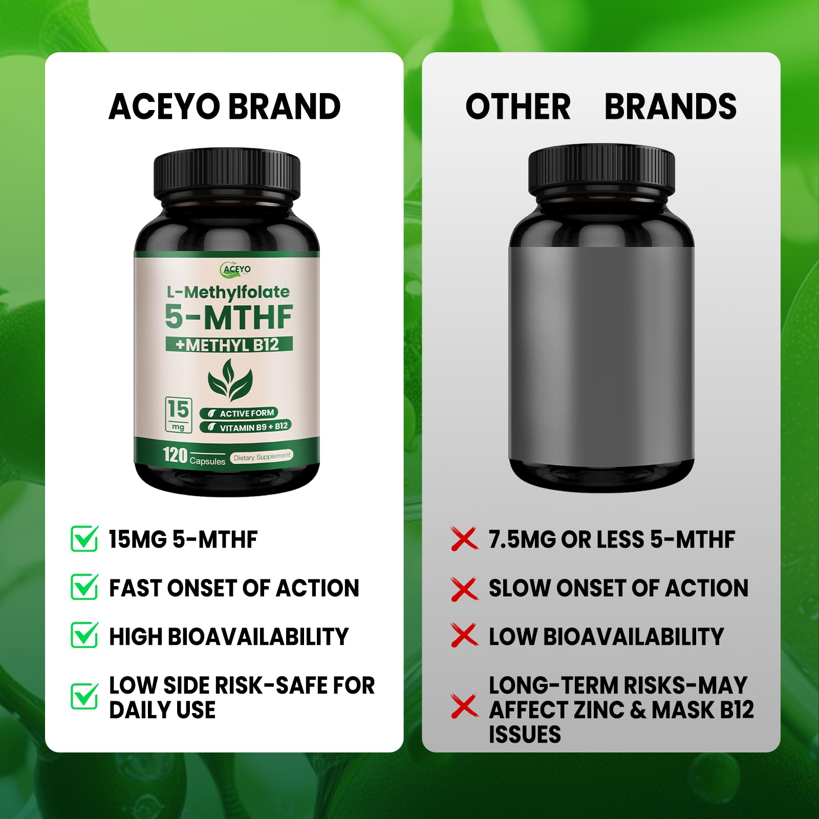 No fillers and non-GMO labeling on the product