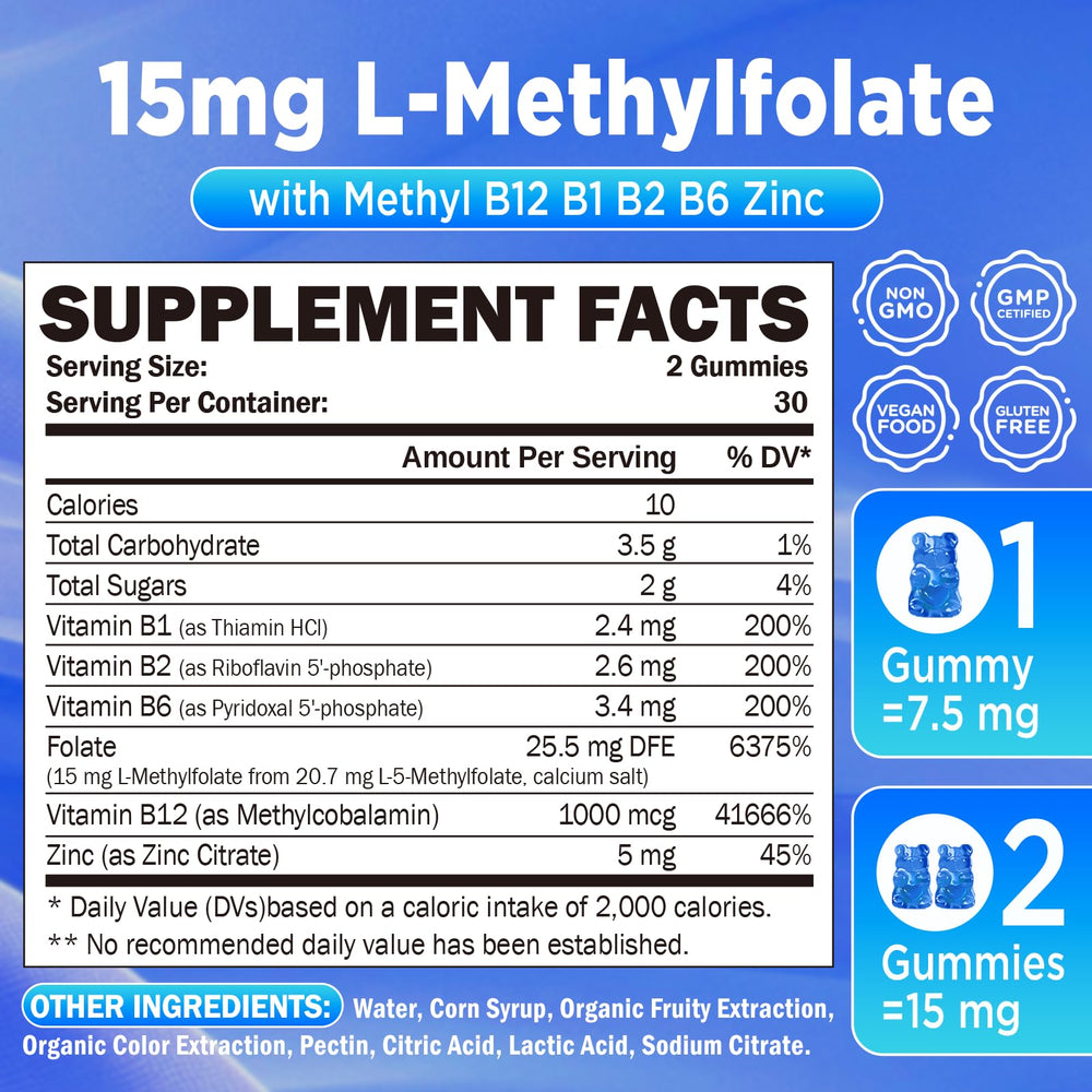 Blueberry-flavored chewable gummy close-up