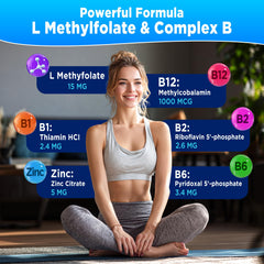 Assorted B-complex gummies laid out