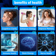 Gummies with nutritional information in the background