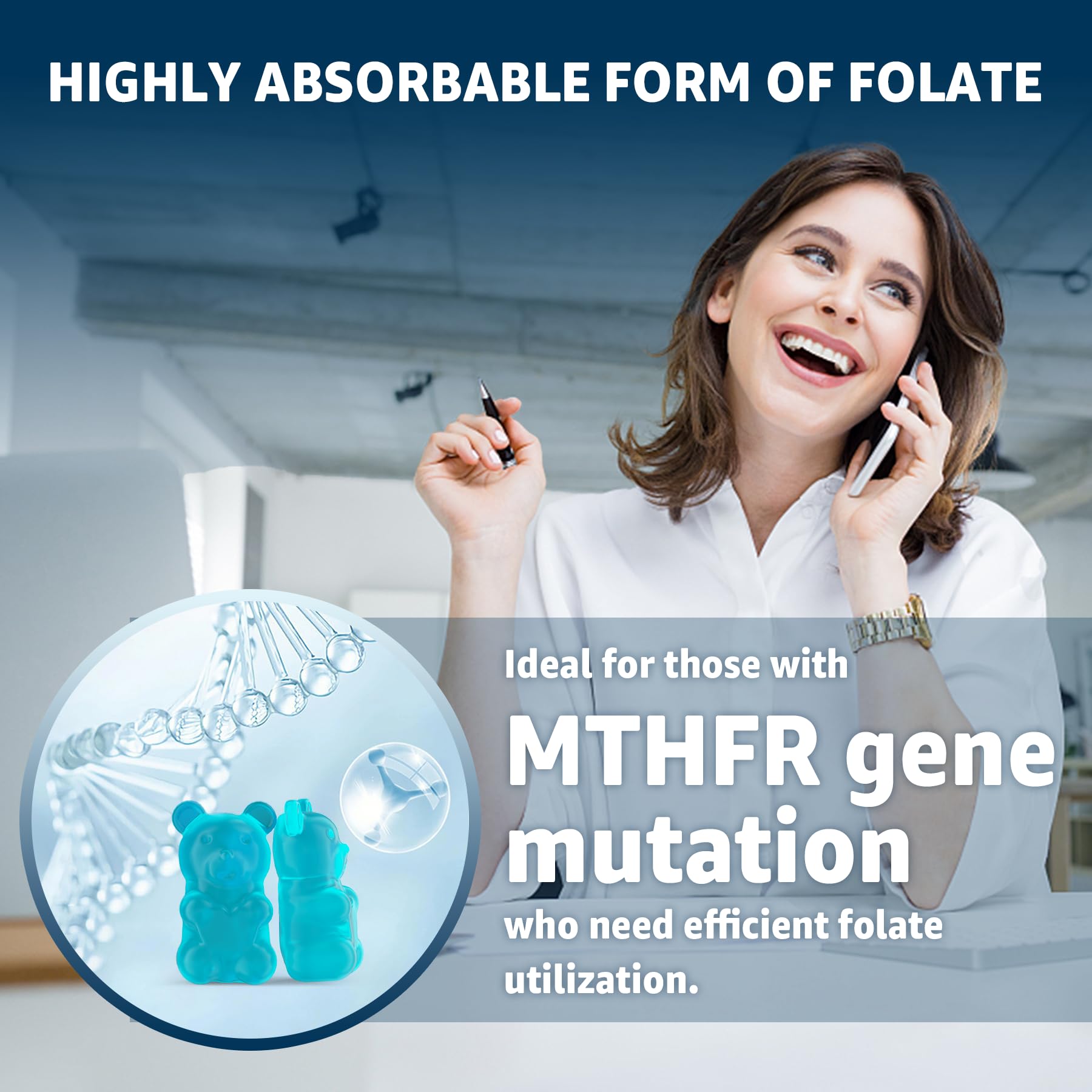 Blueberry-flavored gummies close-up