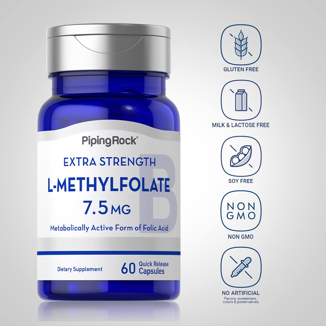 Non-GMO and gluten-free badge on supplement bottle