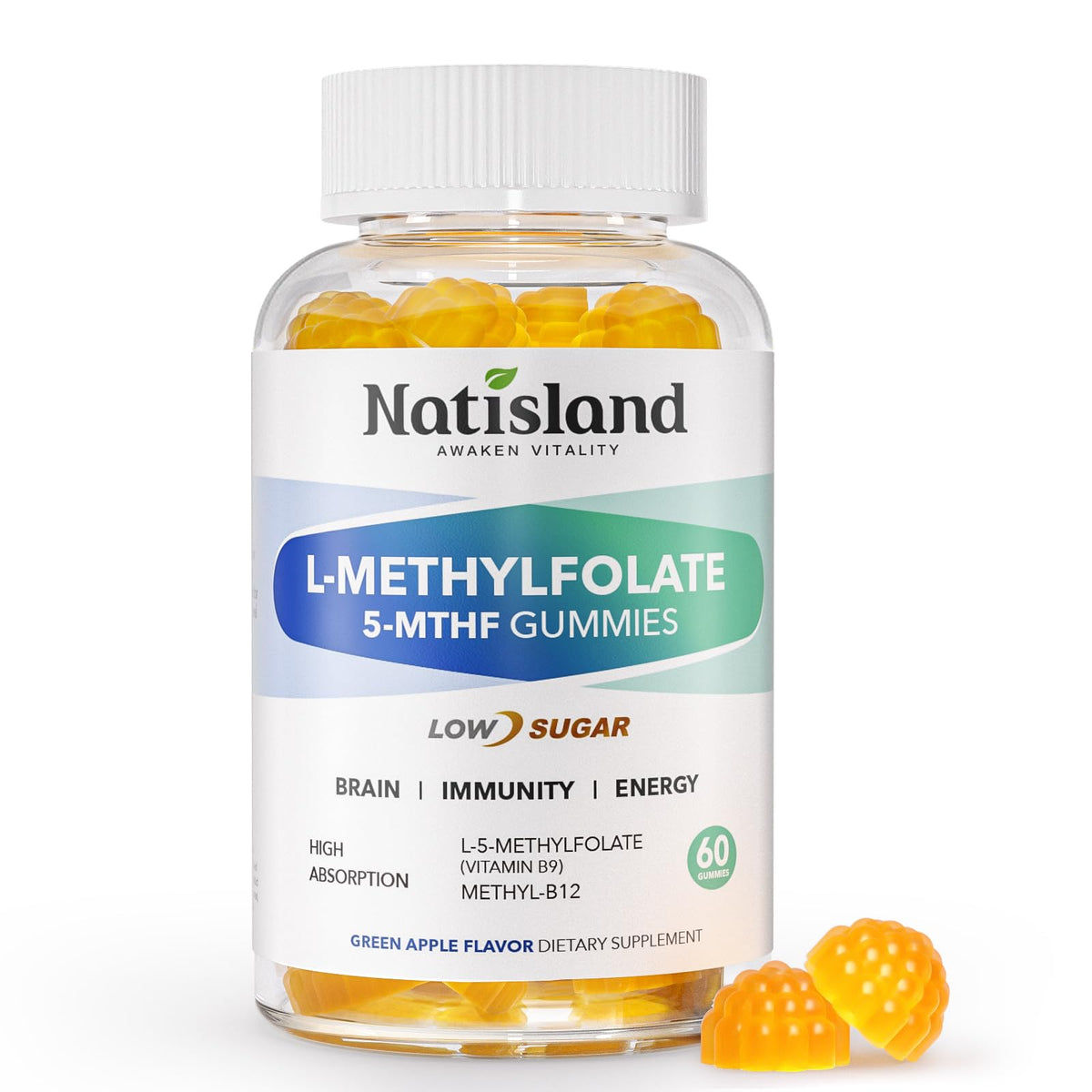 L-Methylfolate Gummies 60-count bottle