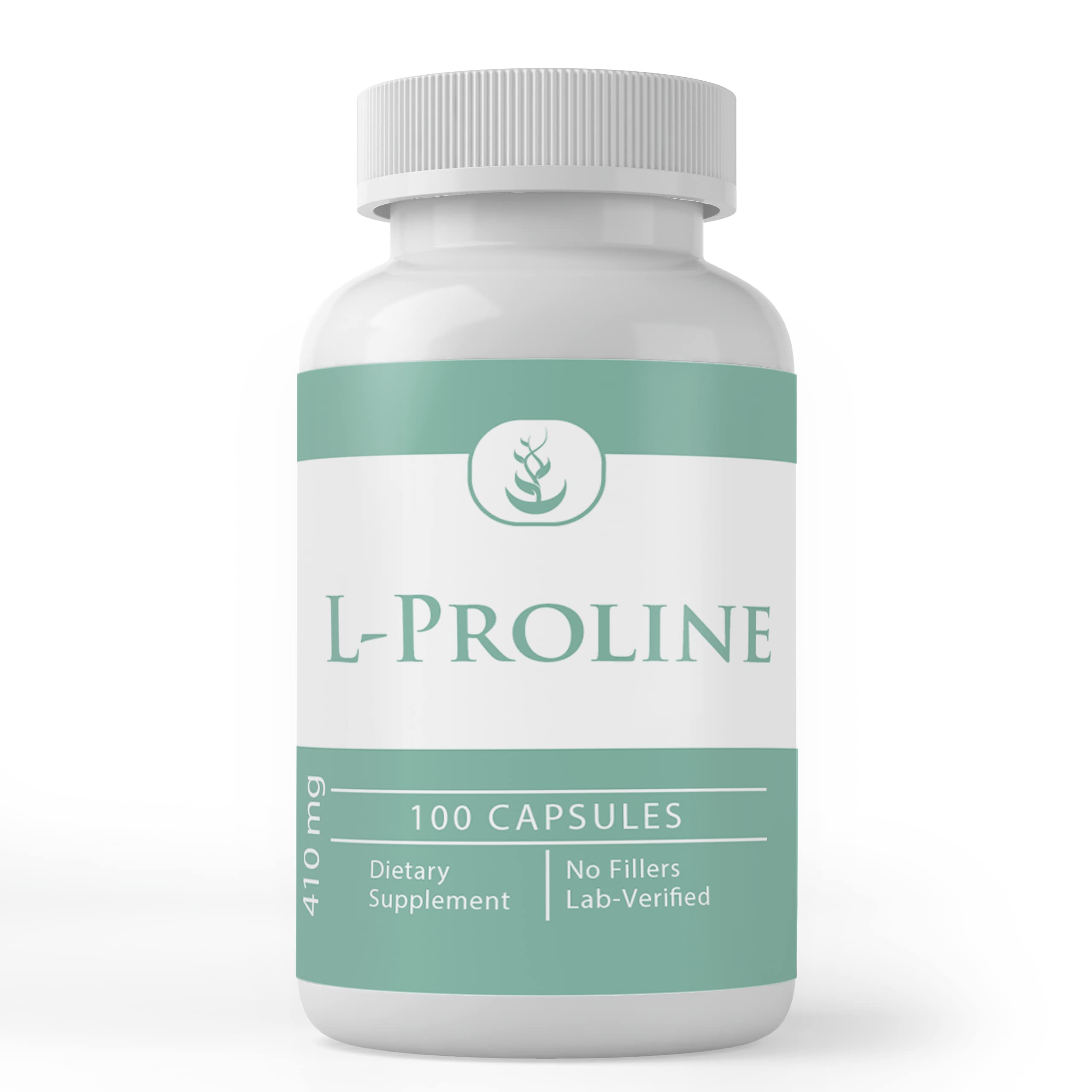 L-Proline 100-capsule bottle front view