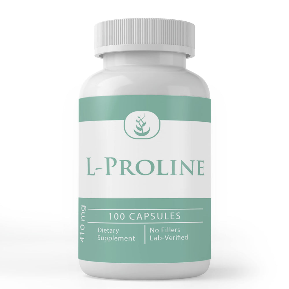 L-Proline 100-capsule bottle front view