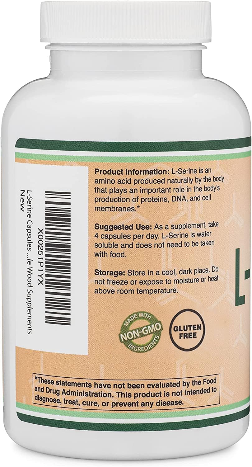 Third-party tested L-Serine capsules badge