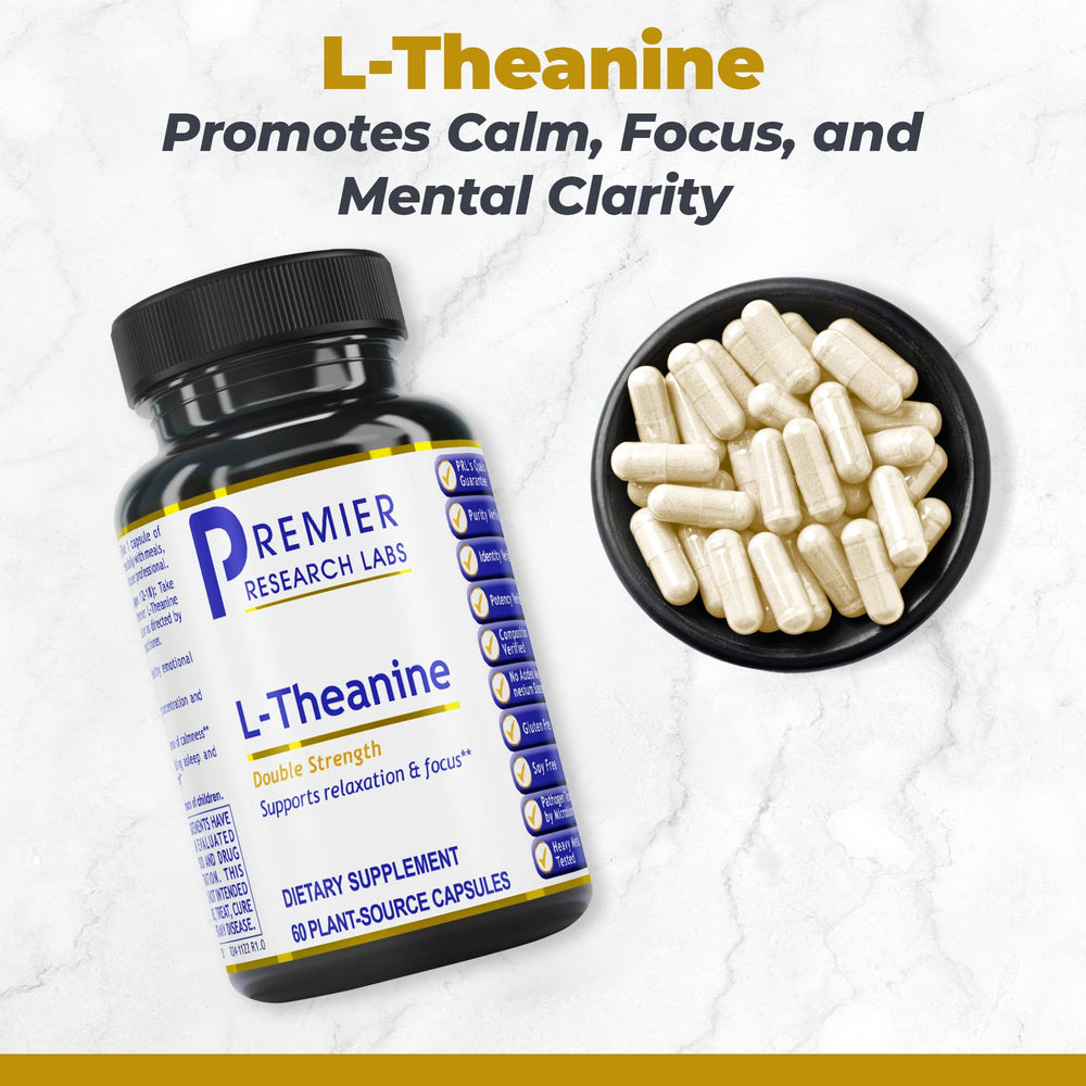 L-Theanine 200mg double-strength for focus and calm energy