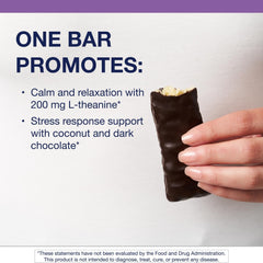 Label showing 200 mg L-Theanine per bar
