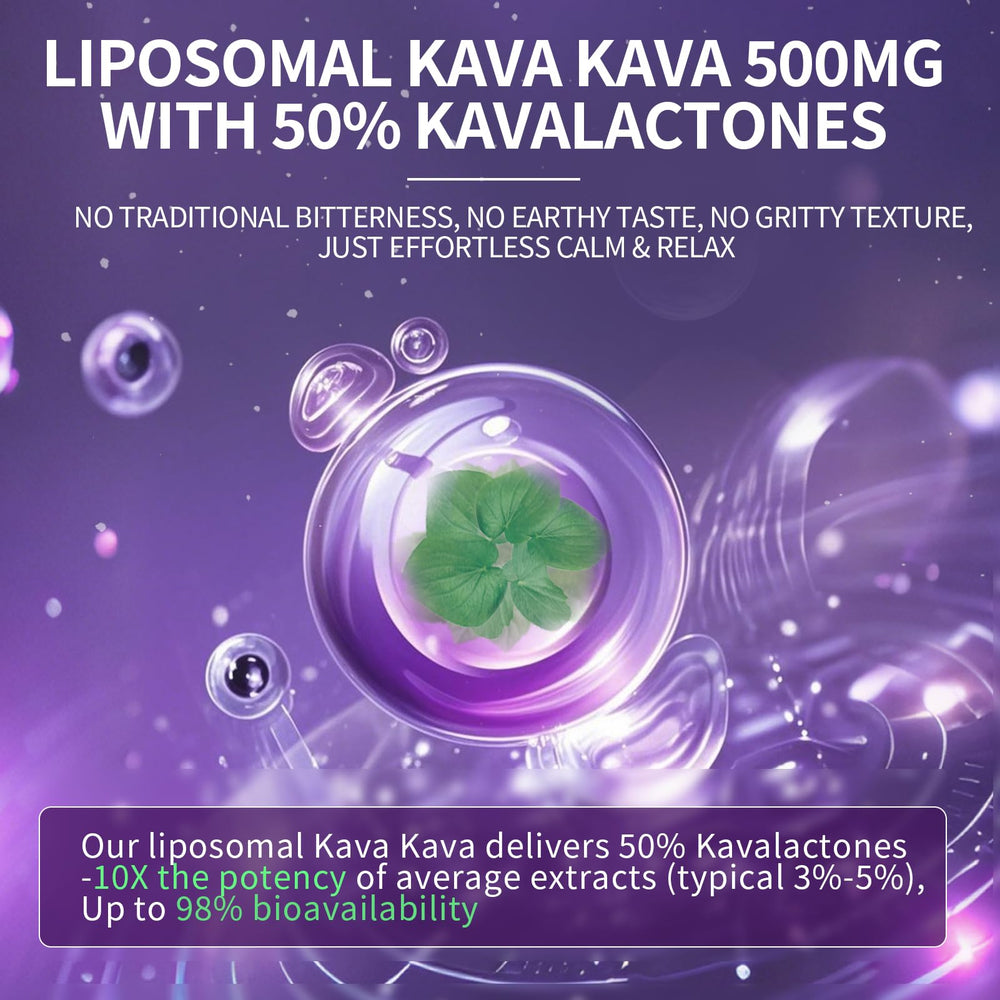 L-Theanine 200mg added to Kava capsules