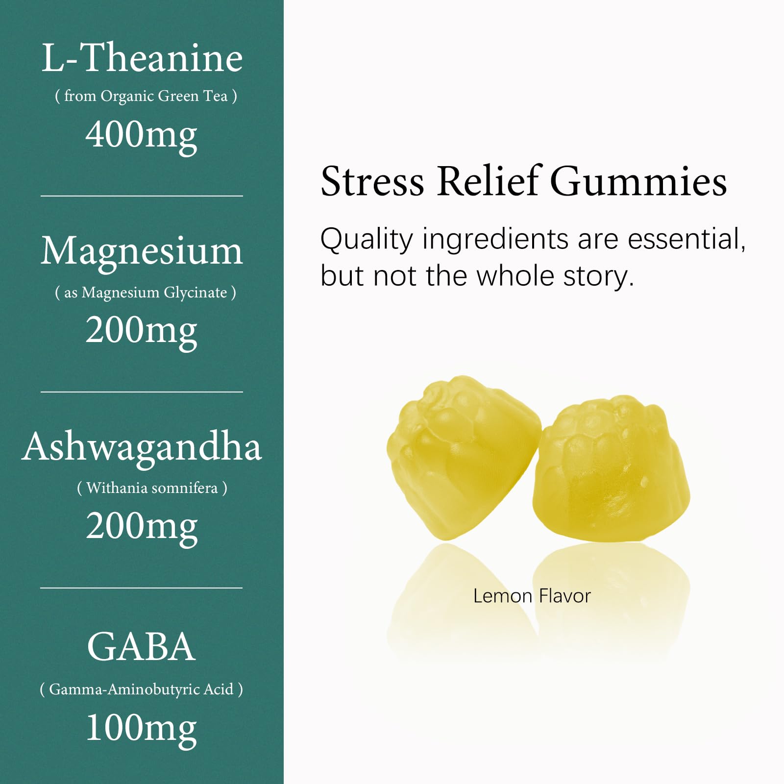 Jar containing L-Theanine 400mg Gummies