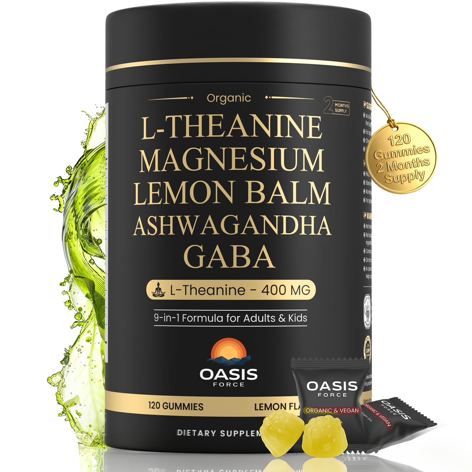 Front packaging of L-Theanine 400mg Gummies