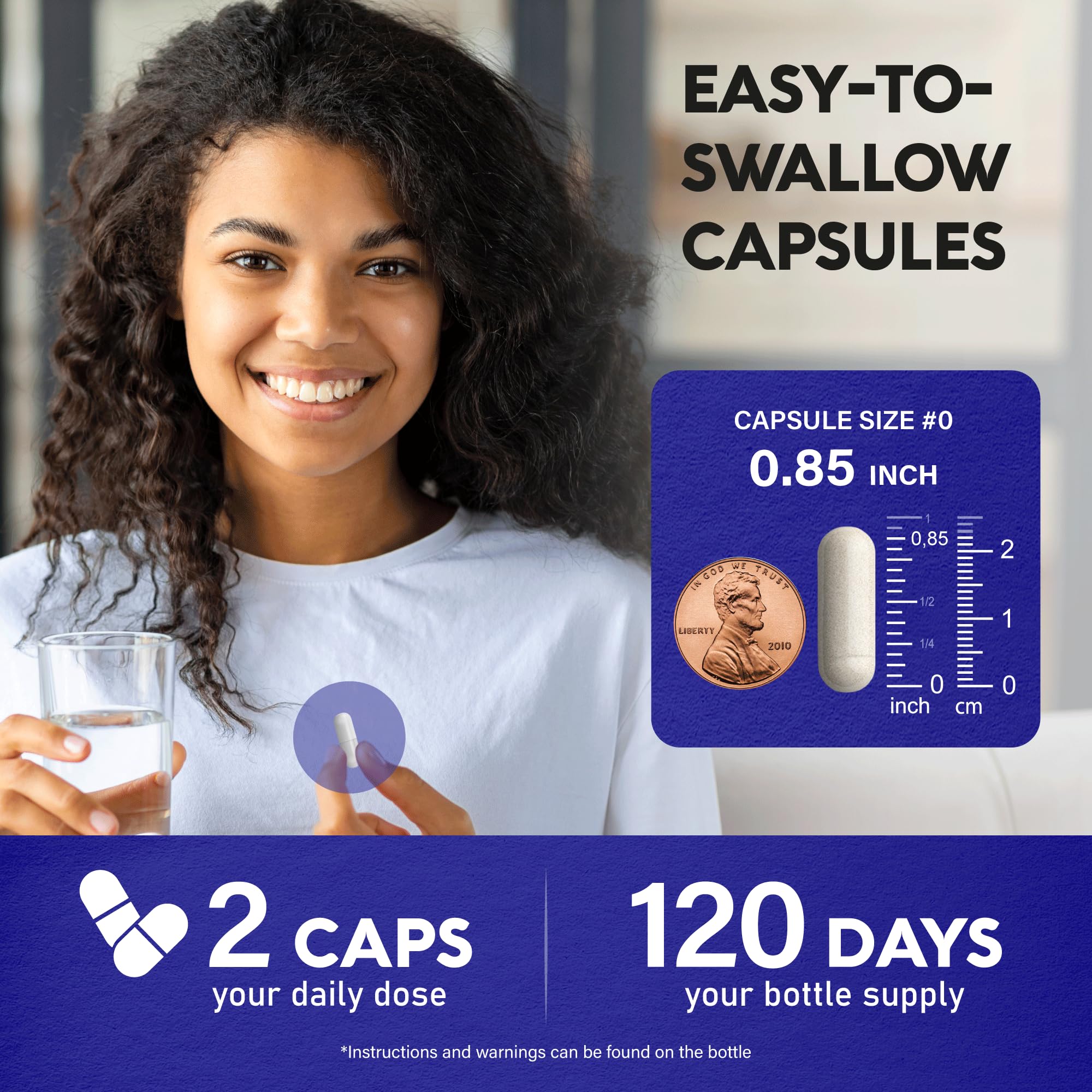 Non-GMO and gluten-free L-Theanine 400 mg packaging