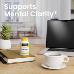 L-Theanine promotes alpha brain waves for relaxed alertness