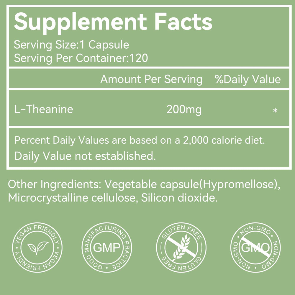 L-Theanine capsules 120-count vegan
