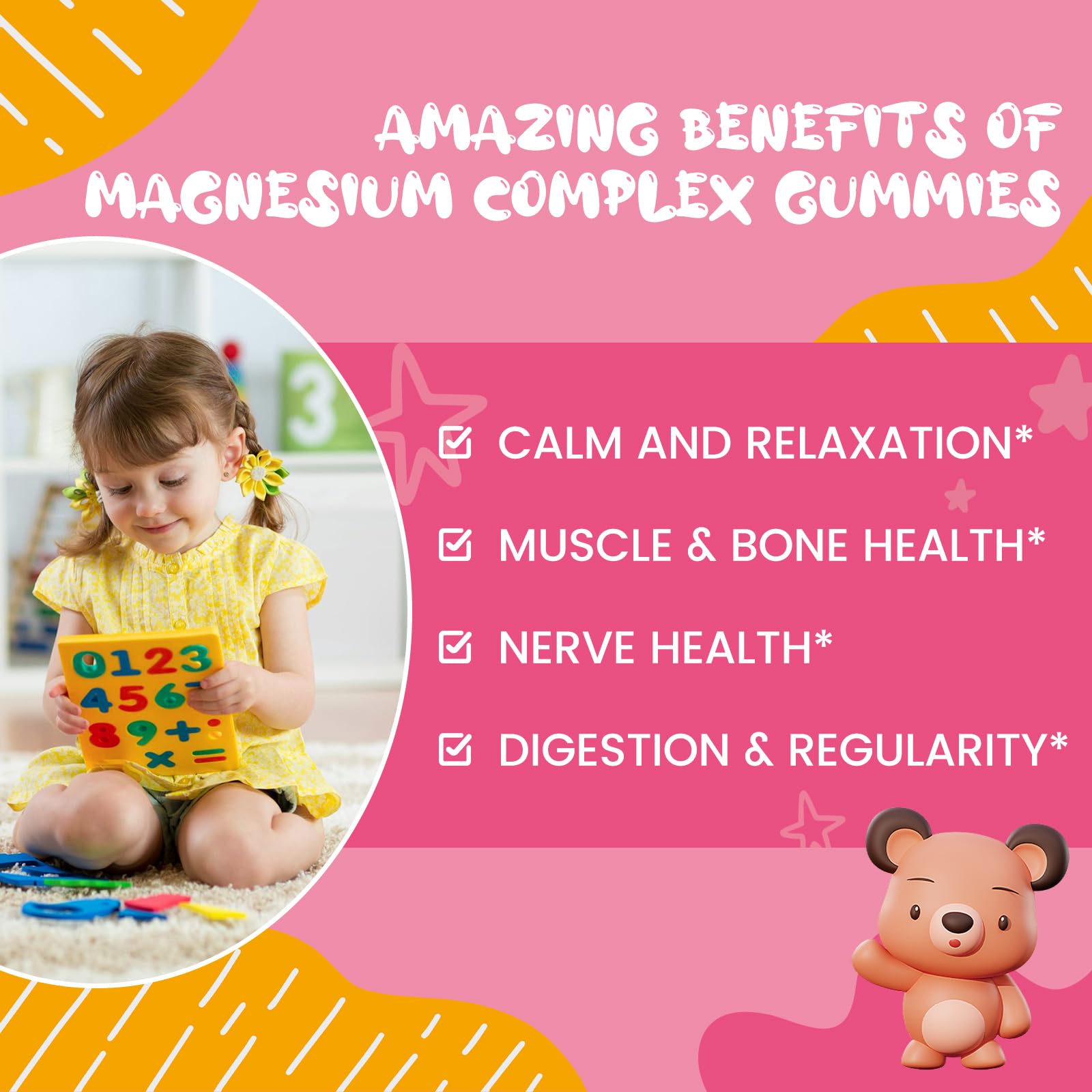 L-theanine, chamomile and lemon balm in gummies