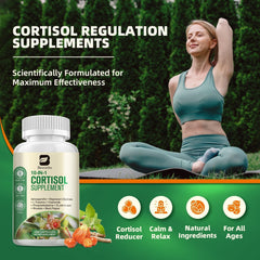 L-Theanine and Magnesium Glycinate for daytime calm in Cortisol Manager
