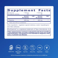 Pure Encapsulations L-Theanine bottle label close-up