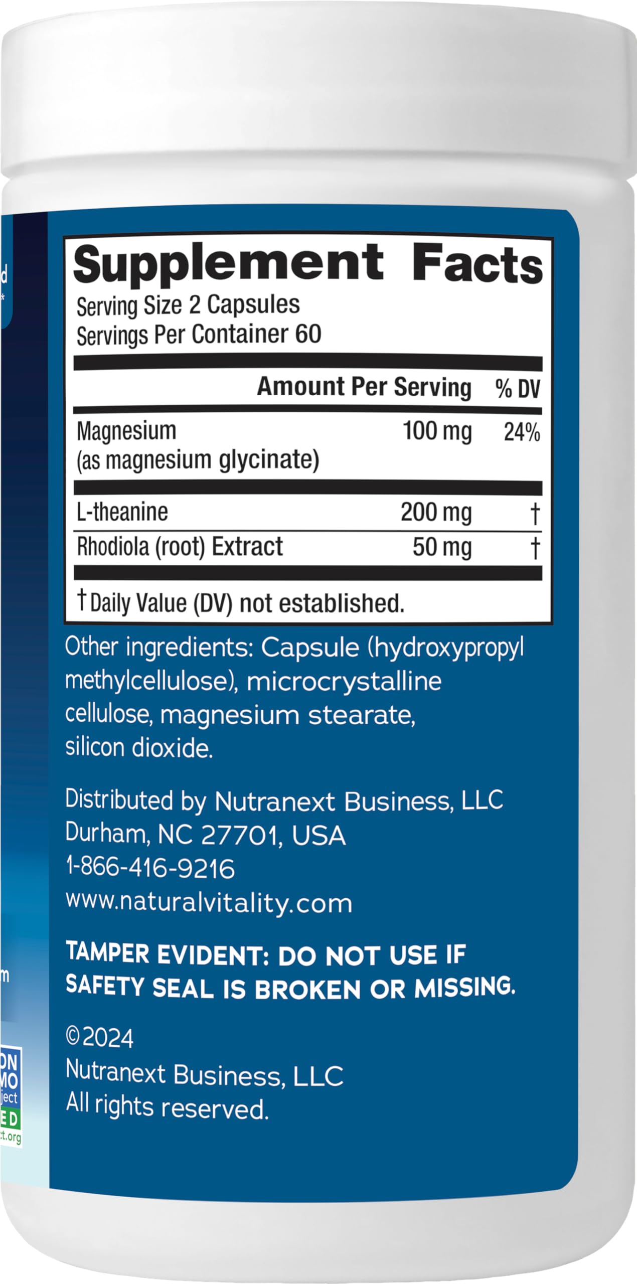 L-theanine and rhodiola adaptogenic herb illustration