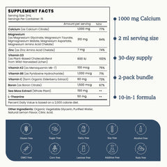 L-Theanine, Sea Moss extract, and Boron ingredients