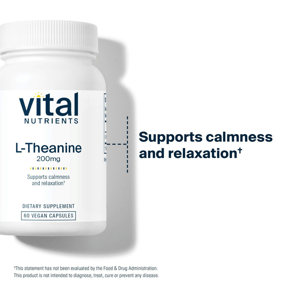 Illustration of stress relief and improved focus from L-Theanine