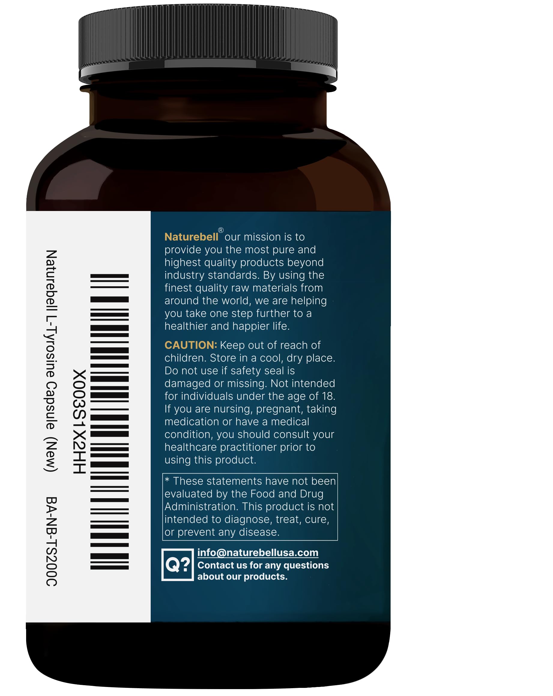 NatureBell L Tyrosine packaging on a clean surface