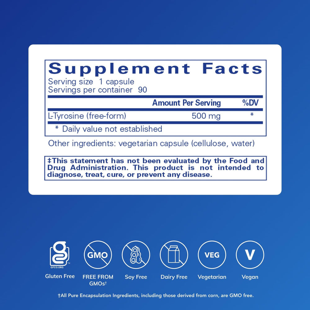 L-Tyrosine brain support illustration