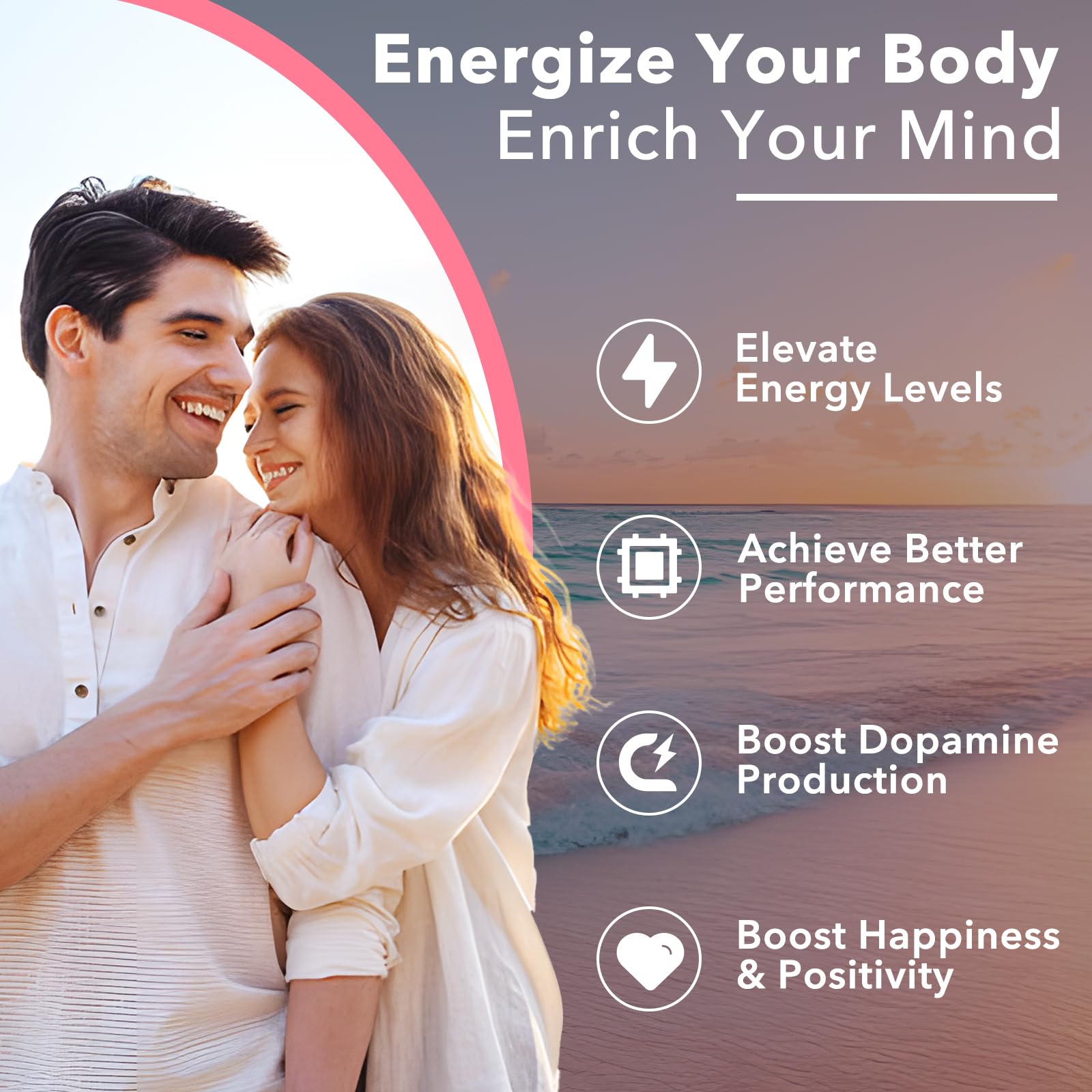 Ingredients and vitamins highlight for L Tyrosine Gummies