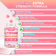 Gummy texture close-up showing strawberry flavor