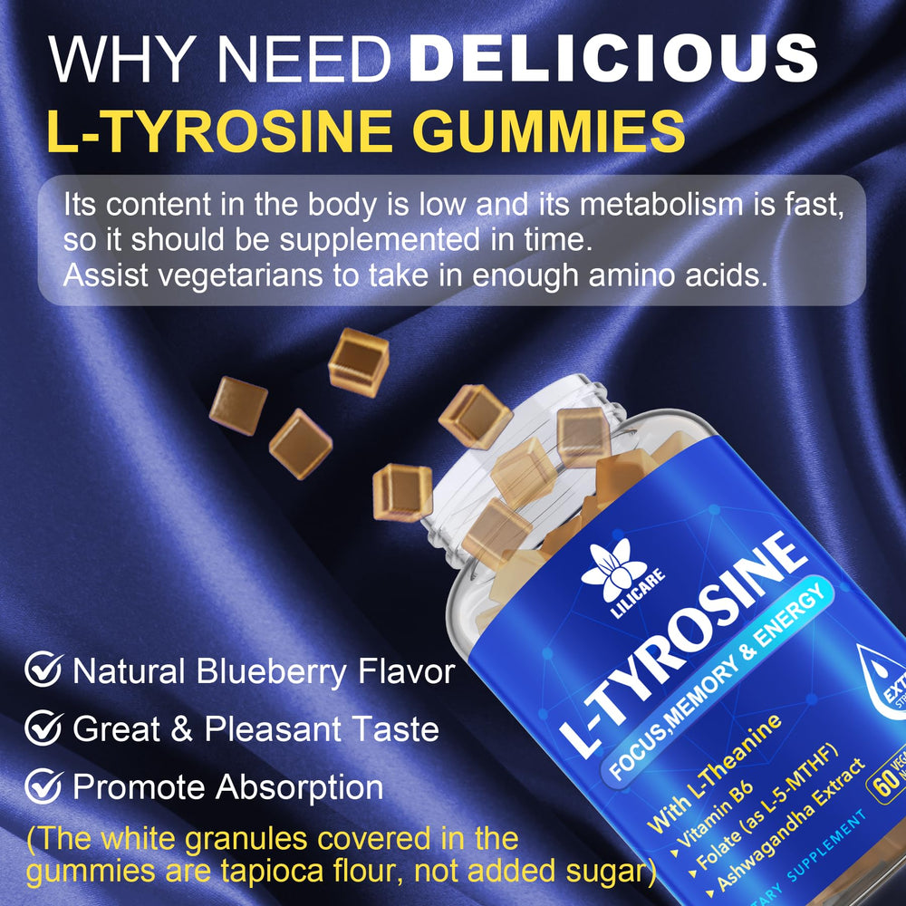 Brain focus and cognition support illustration for L Tyrosine Gummies