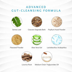 LA Cleanse colon cleanse lineup image suggests a clear, refreshed digestive routine.