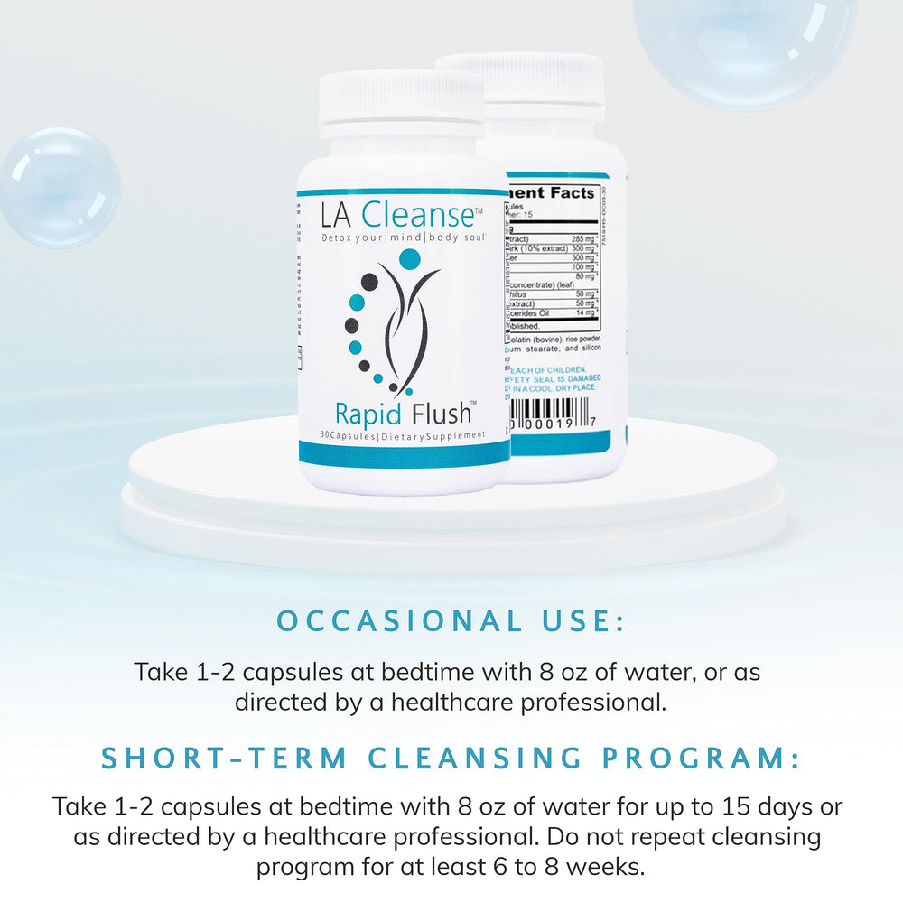 LA Cleanse daily-use routine image hints at consistent gut wellness.