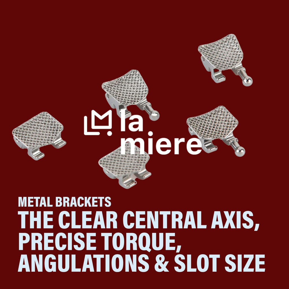 LA MIERE 200PCS Mini Roth Brackets 0.022 Slot Bondable with Hook on 345 – Pack Image 2