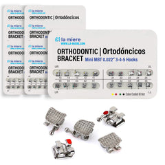 LA MIERE 200PCS teeth model braces typodont brackets close-up