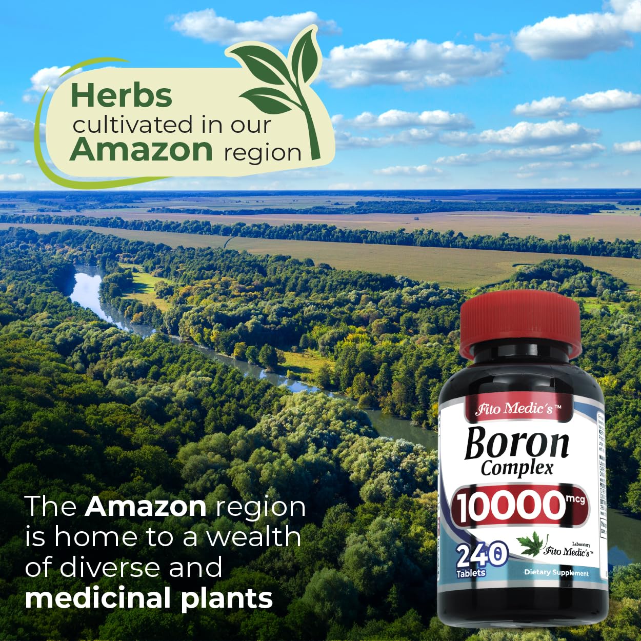 Nutrition facts panel for Lab Boron 10 mg