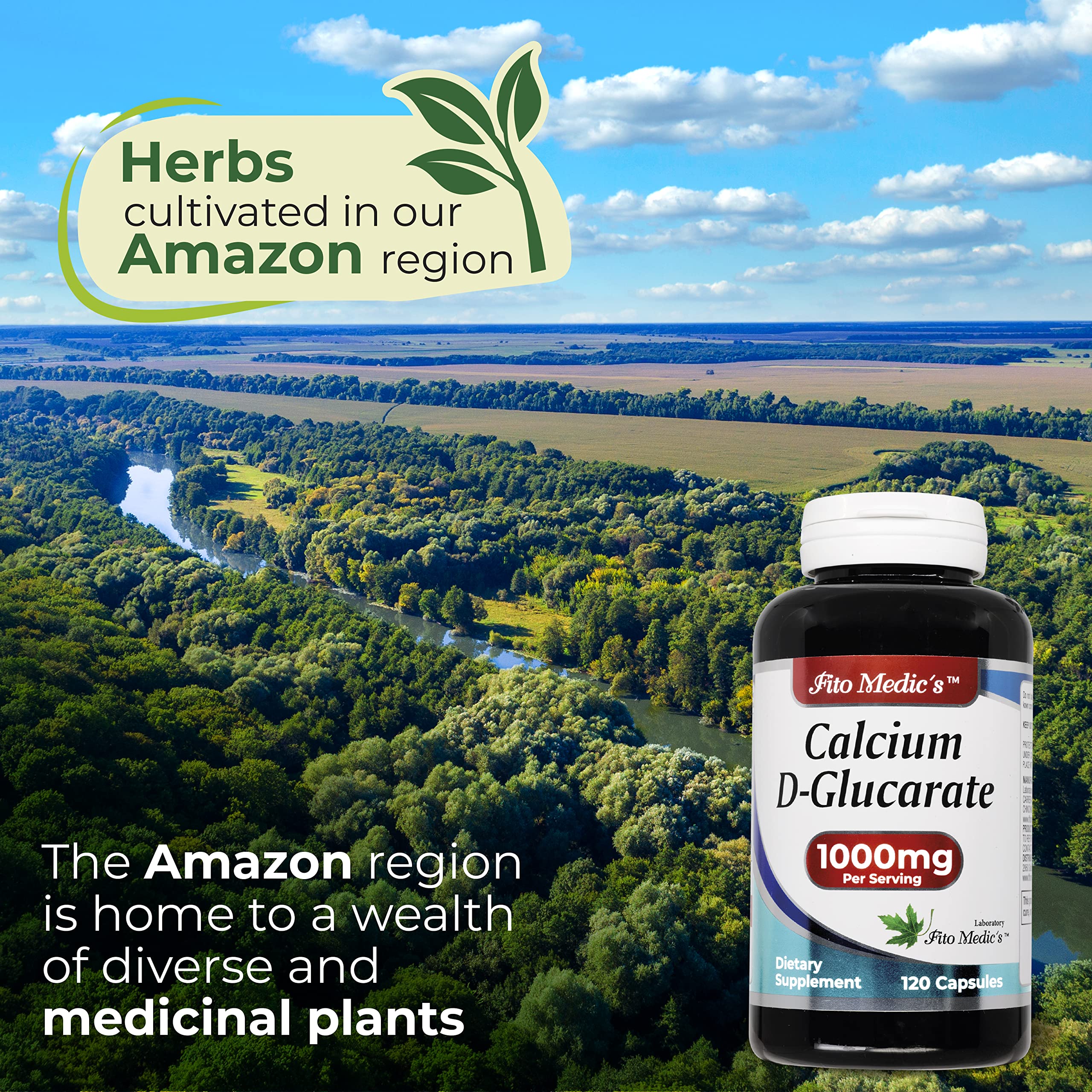 Product packaging and label for Calcium d-Glucarate