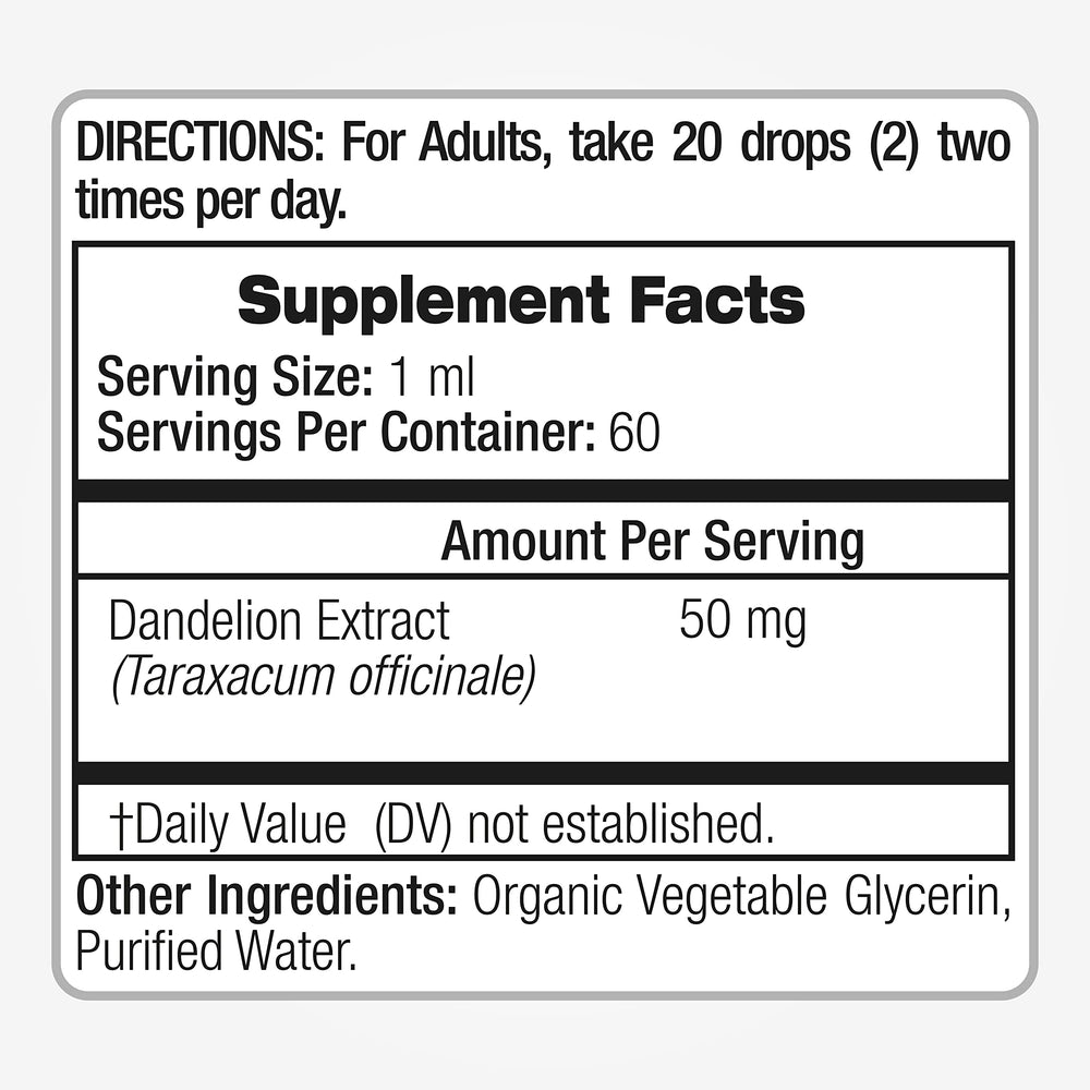 Fito Medic dandelion tincture bottle with label and packaging