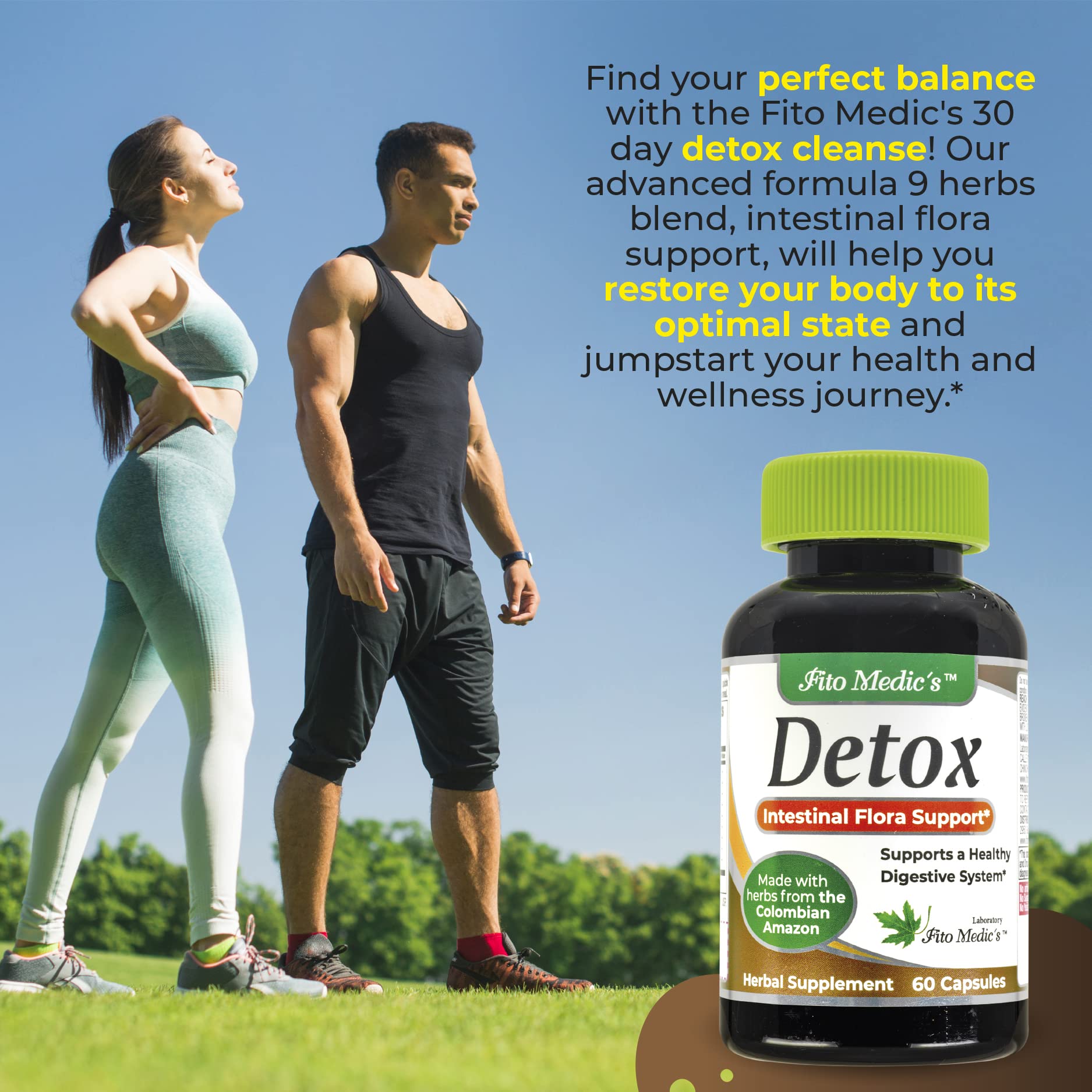 Capsules of Lab Detox Cleanse - Advanced Formula 9 Herbs Blend