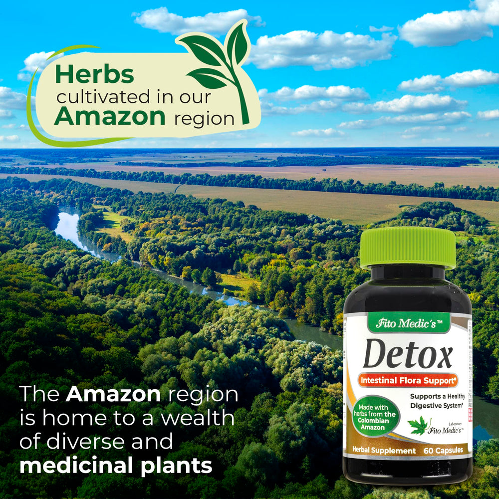 Graphic showing 9 herbs blend and intestinal flora support