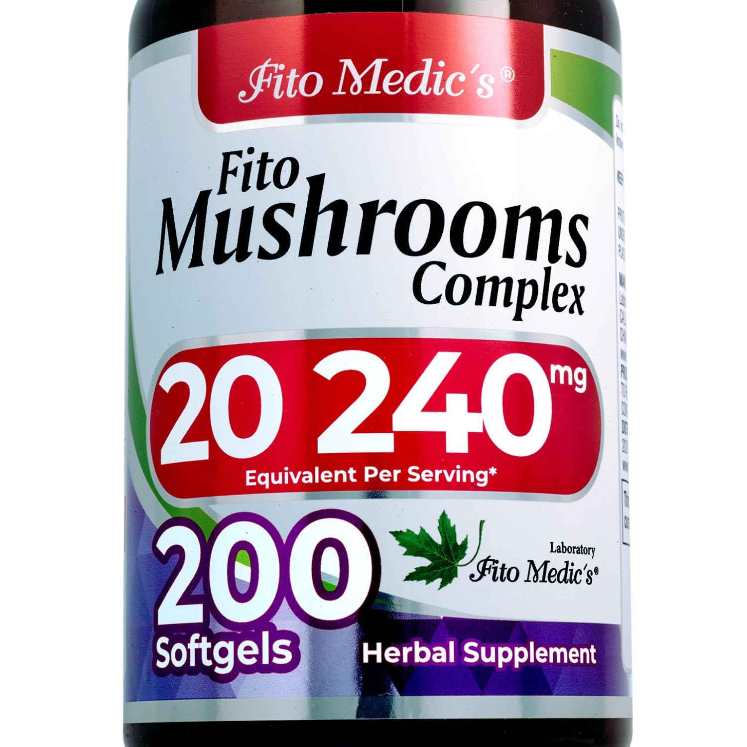 Lab Mushroom Complex 200 softgels hero image