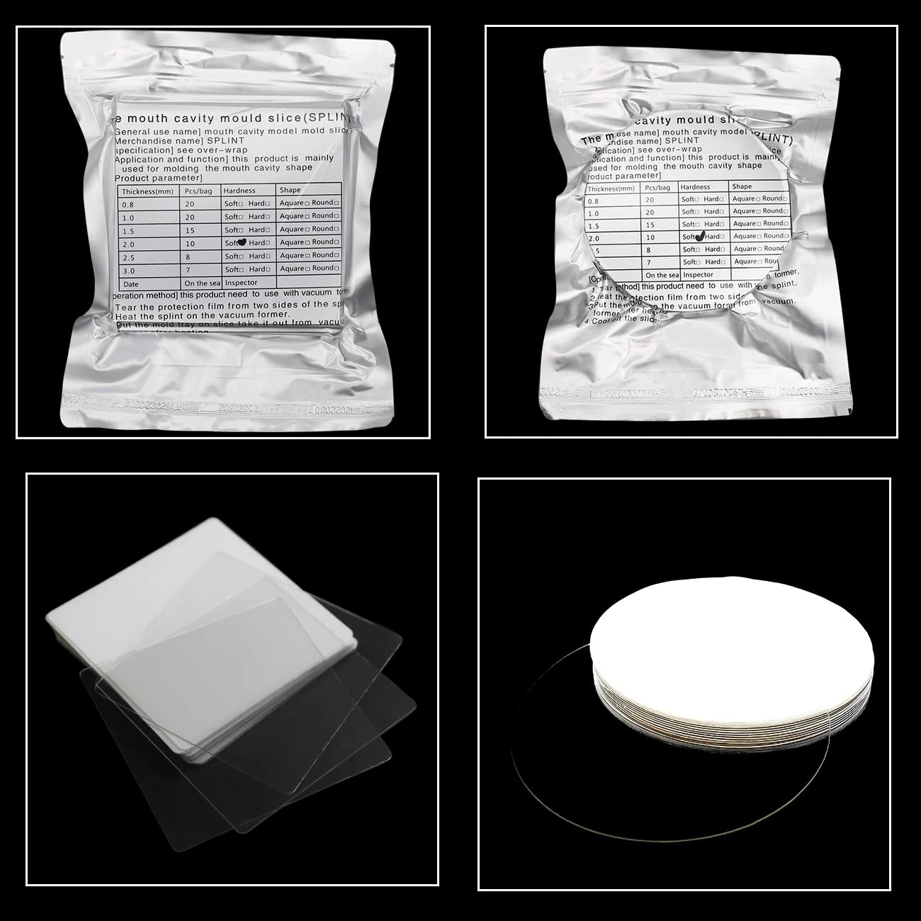 3.0 mm hard sheet, 7 pieces