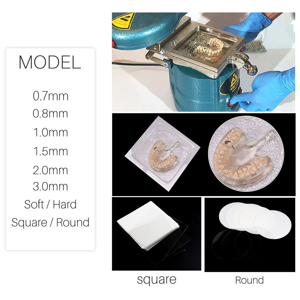 Product features and materials for lab orthodontic splint retainer sheet