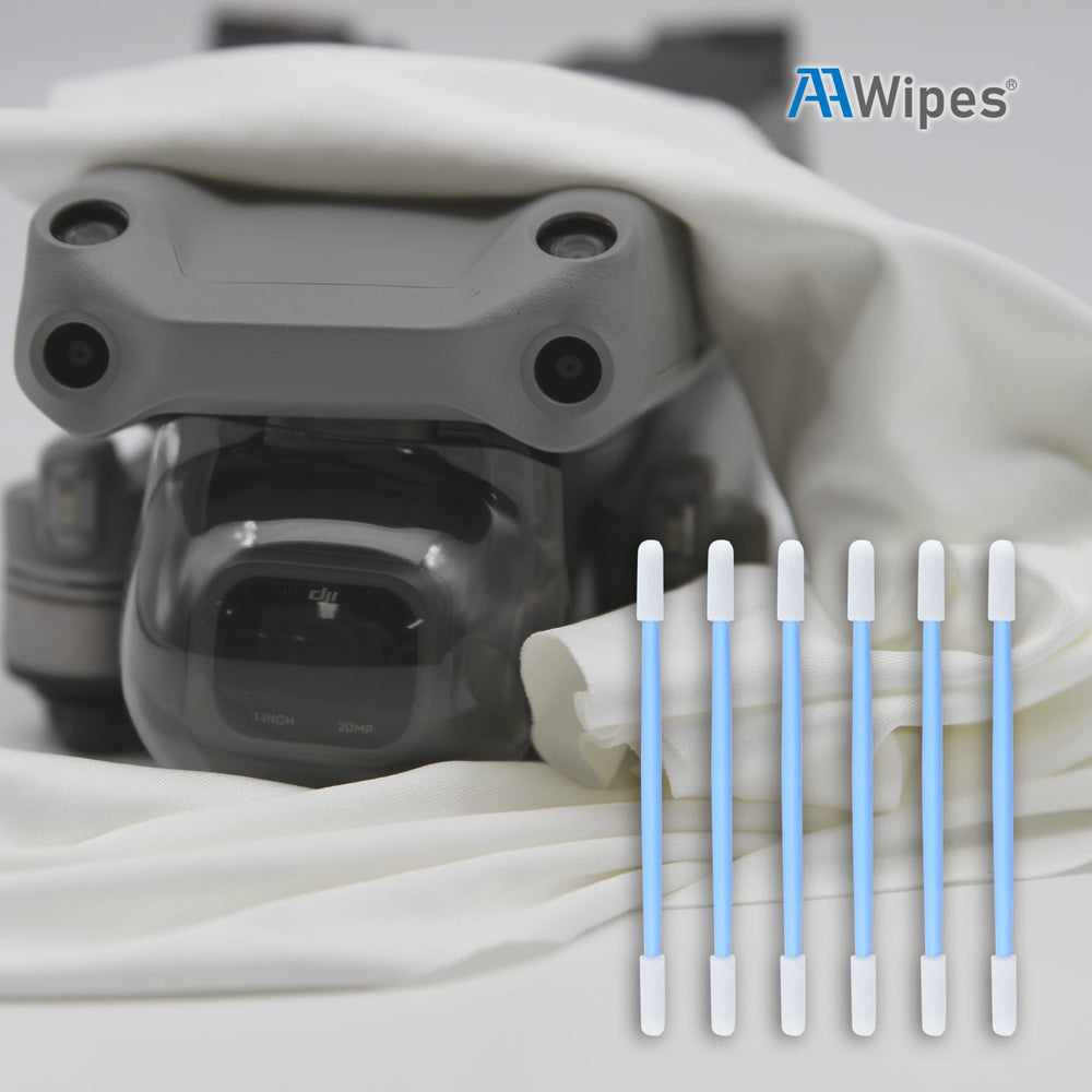 Blue 100-piece lab swabs for cleaning