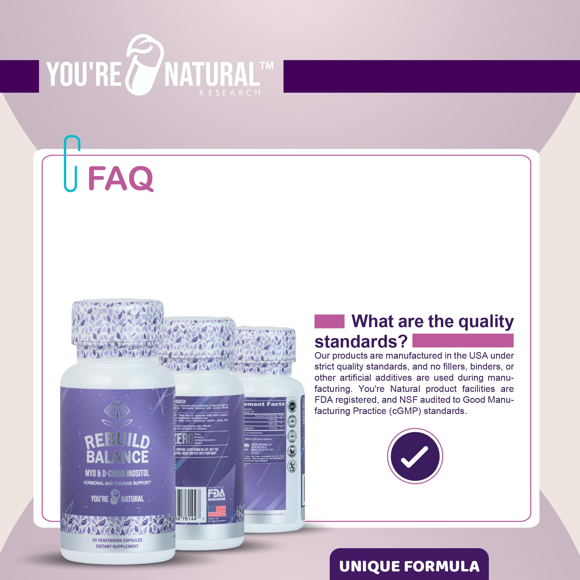 Lab-tested, CGMP-compliant vegan supplement quality