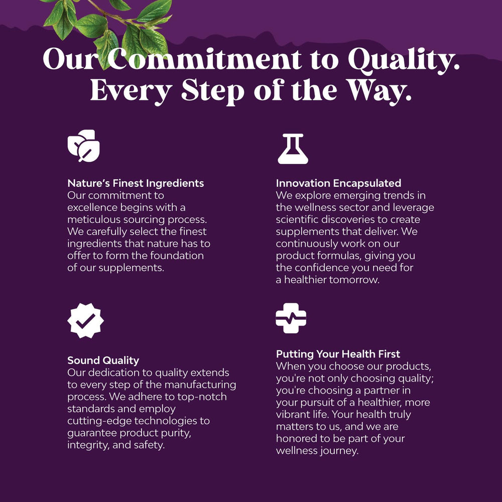 Lab-tested quality seal on iron gummies