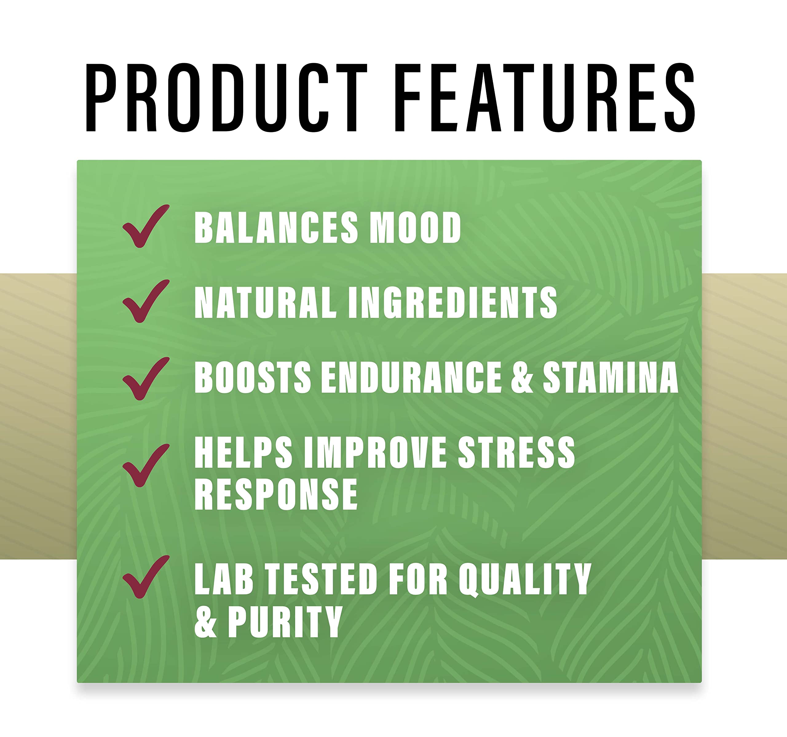 Lab-tested, pure Rhodiola Rosea ingredients - gluten-free vegan non-GMO