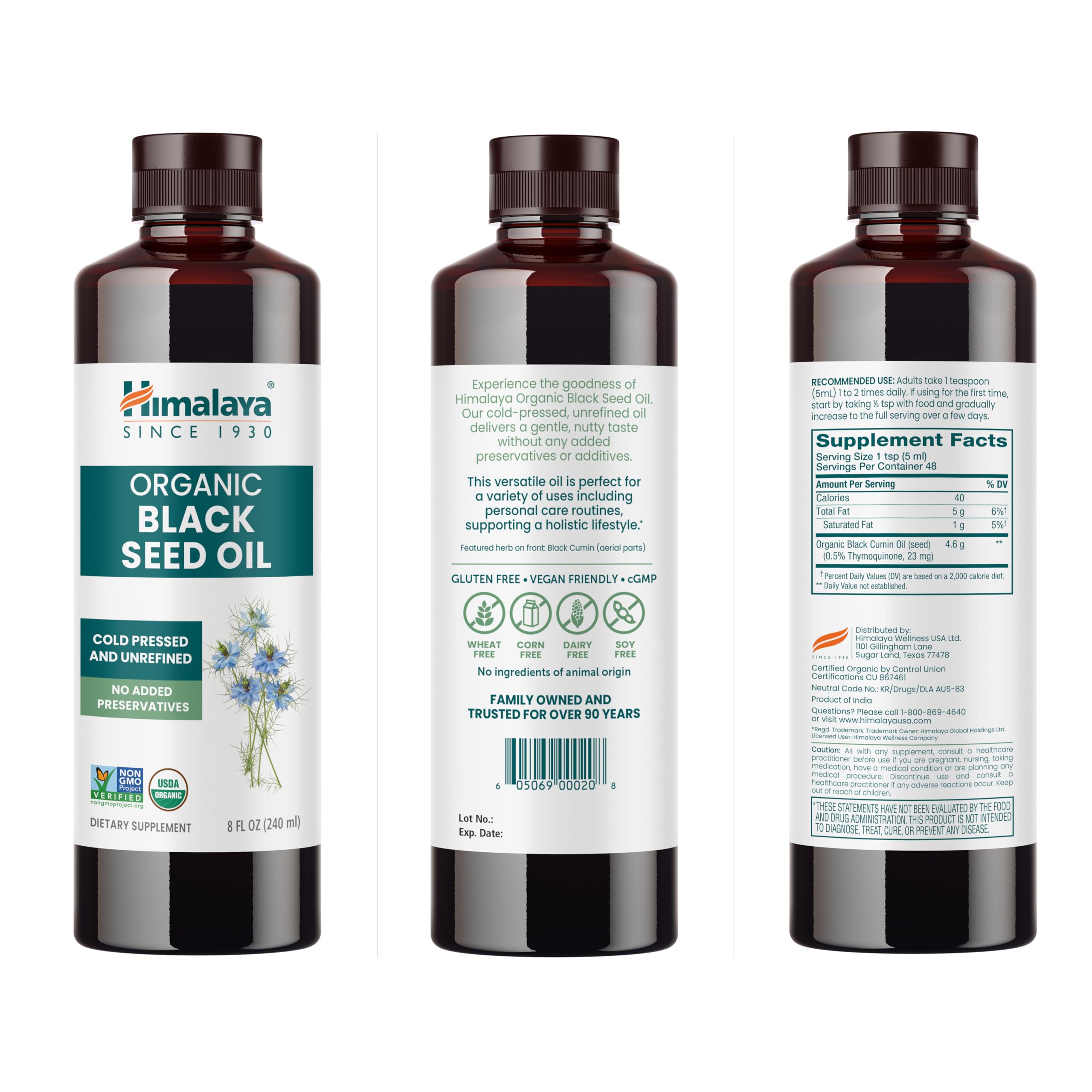 Lab-tested quality seal on Himalaya Black Seed Oil