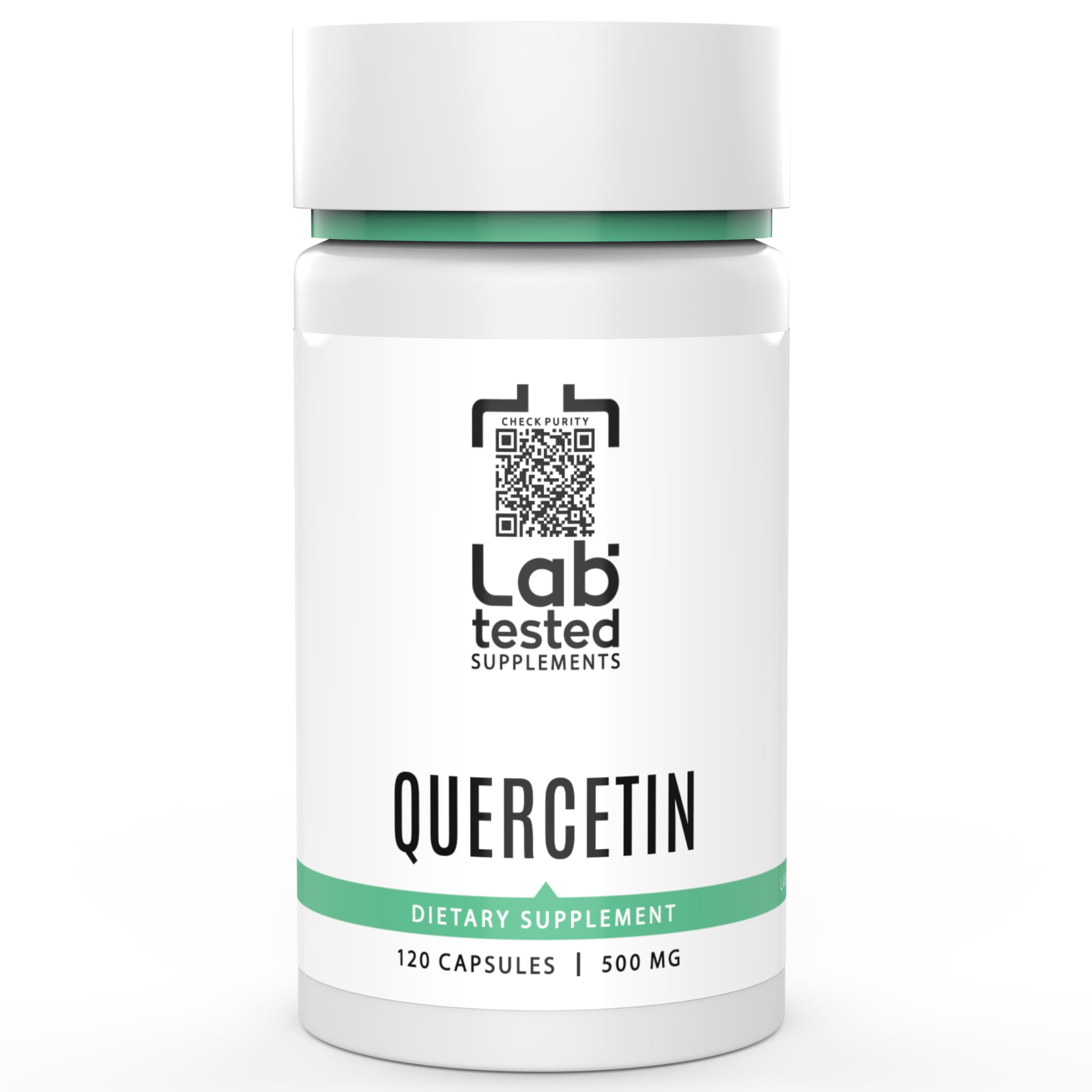 Lab tested Quercetin bottle with 120 capsules