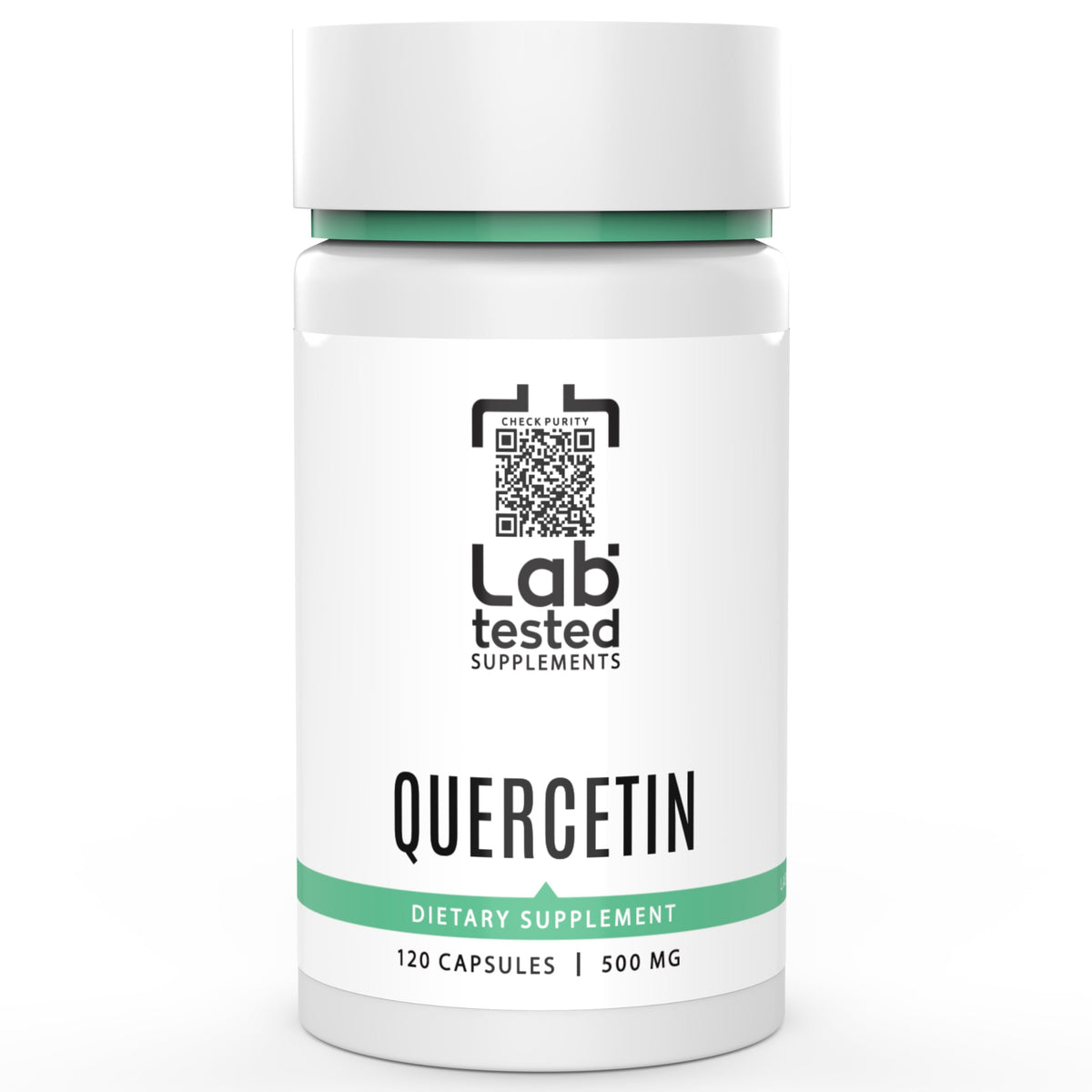 Lab tested Quercetin bottle with 120 capsules