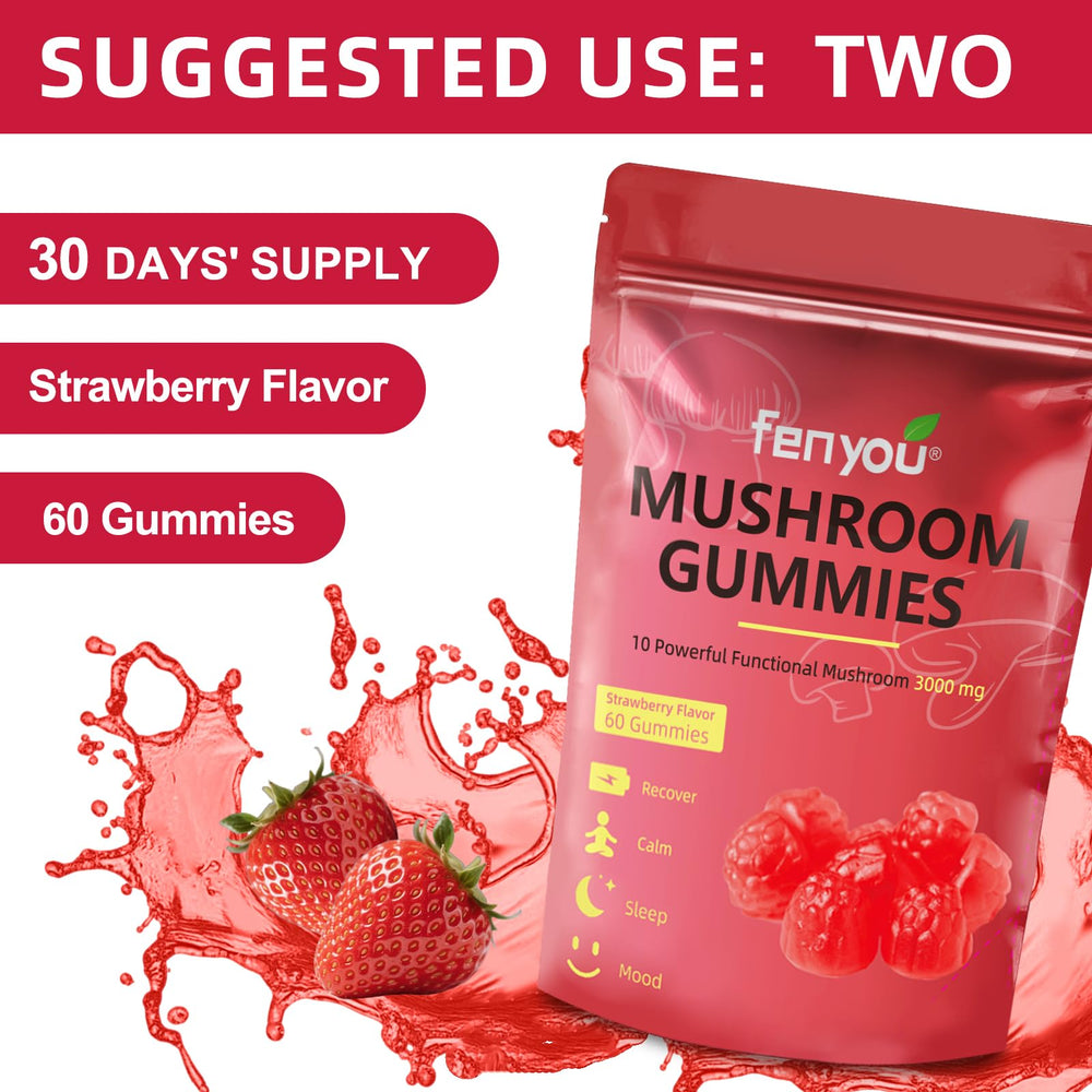 Lab-tested seal on mushroom gummies packaging