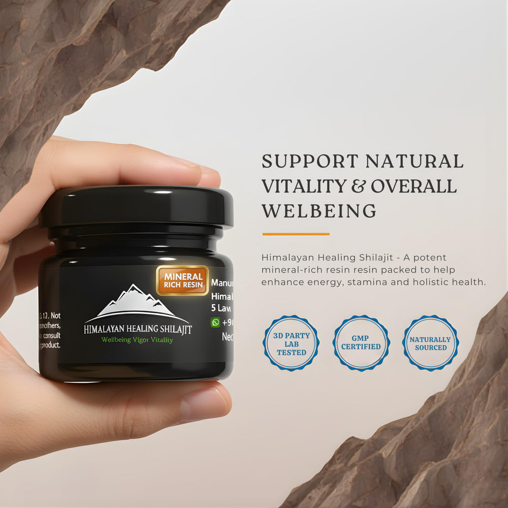 Lab-tested Shilajit resin with 85+ minerals